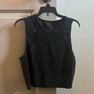 Lululemon Sculpt Cropped Tank Top in Leopard Camo